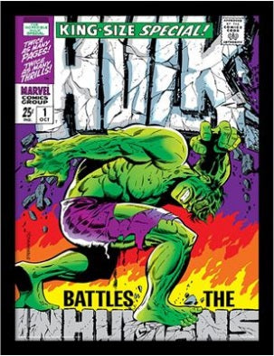 Incredible Hulk (Inhumans) Comic Framed 30cm x 40cm Print