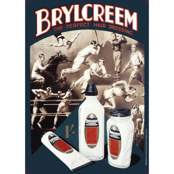 'Brylcreem' Advertisement Metal Sign, Large