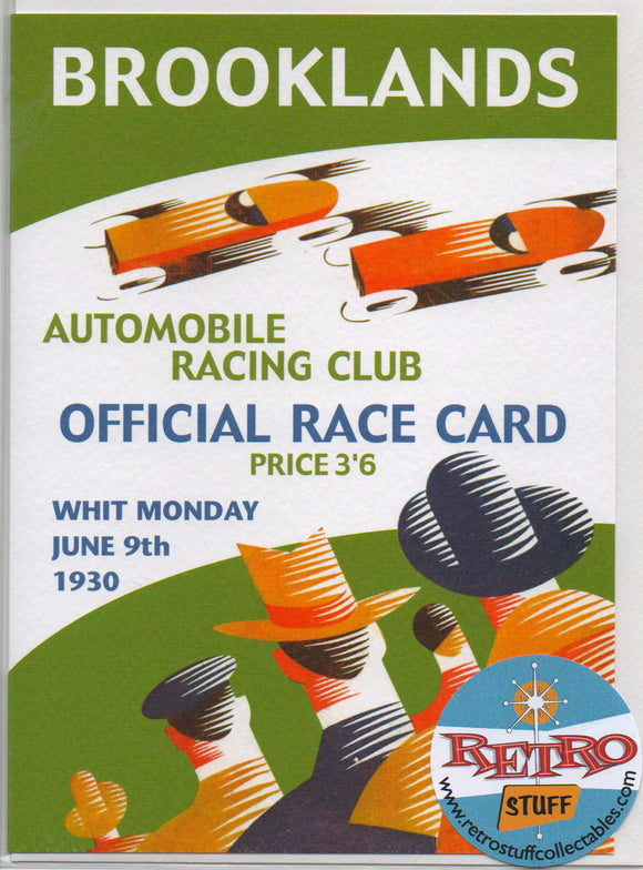 Brooklands Racing Club 1930, Greetings Card 7