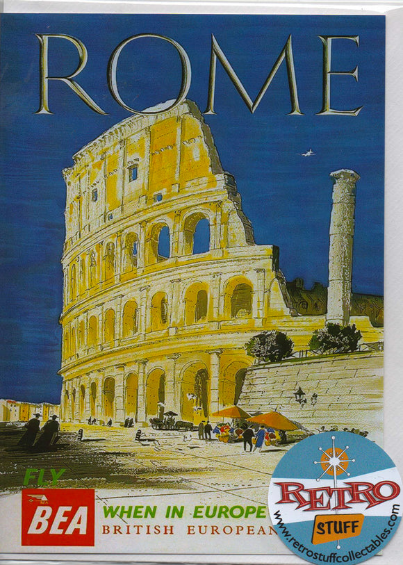 Rome BEA 1955 Greetings Card 7