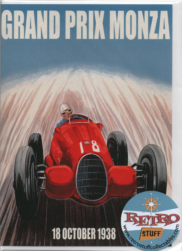 Monza Grand Prix Racing Car, Greetings Card 7