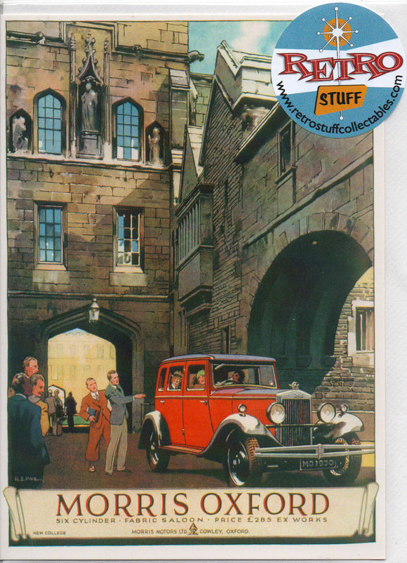 Morris Oxford Advertisement 1935 Greetings Card 7