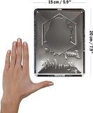 Retro Einstein Imagination & Knowledge. Embossed Metal Sign 15x20cm.