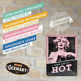 Marilyn Monroe Some Like It Hot. Embossed Metal Sign 15x20cm.