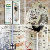 US Highways - Route 66 Bike Map, Thermometer 28cm