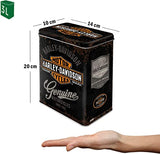 Harley Davidson Genuine Motorcycles Embossed Coffee/Tea Tin 20cm