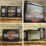 Harley Davidson Genuine Motorcycles Embossed Coffee/Tea Tin 20cm