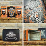 Harley Davidson Wild at Heart Embossed Coffee/Tea Tin 20cm