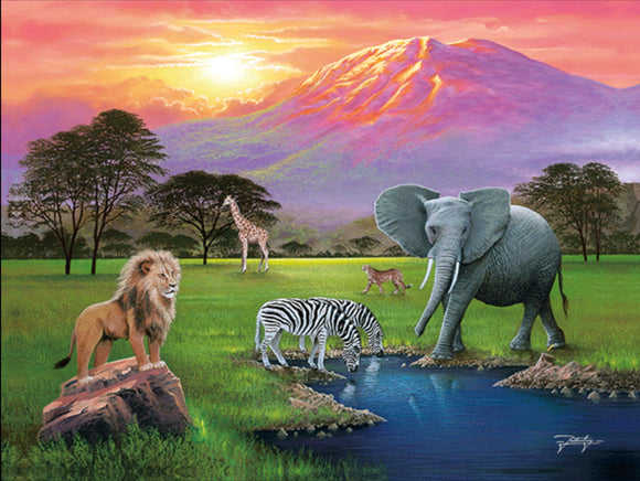 'Endangered Beauty' Wildlife Lenticular 3D Art Print 30cm x 40cm