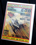 Brooklands 500 Mile Race, Greetings Card 7" x 5".
