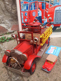Vintage Fire Engine Detailed Metal Model 30cm.