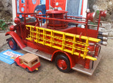 Vintage Fire Engine Detailed Metal Model 30cm.