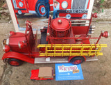 Vintage Fire Engine Detailed Metal Model 30cm.