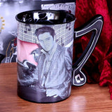 Elvis Pink Cadillac, Music Note Handle Mug 16oz.